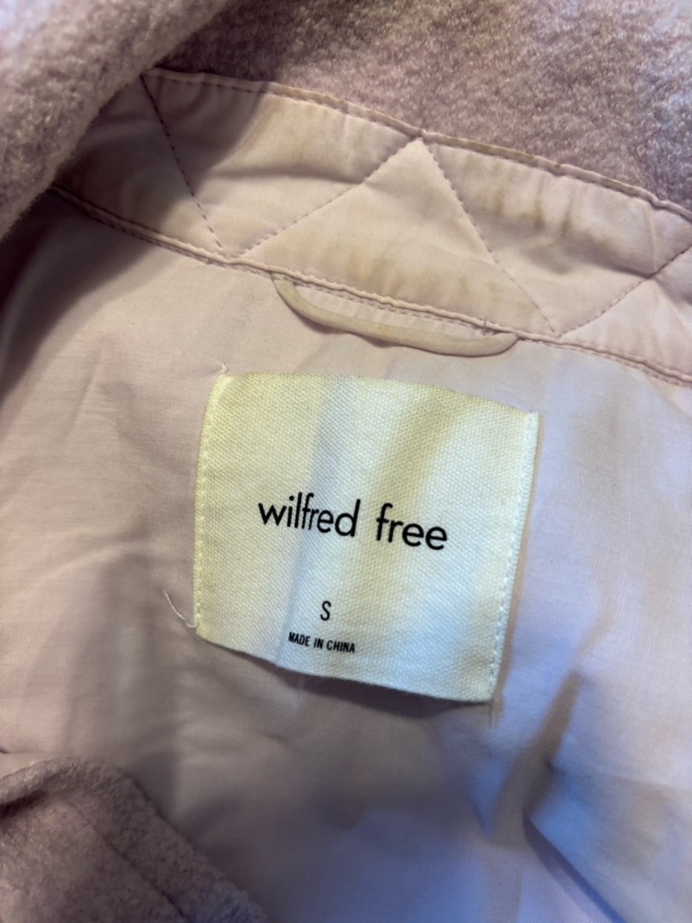 Wilfred Free Aritzia Lilac Purple Wool Blend Shacket Size Small - Picture 10 of 12